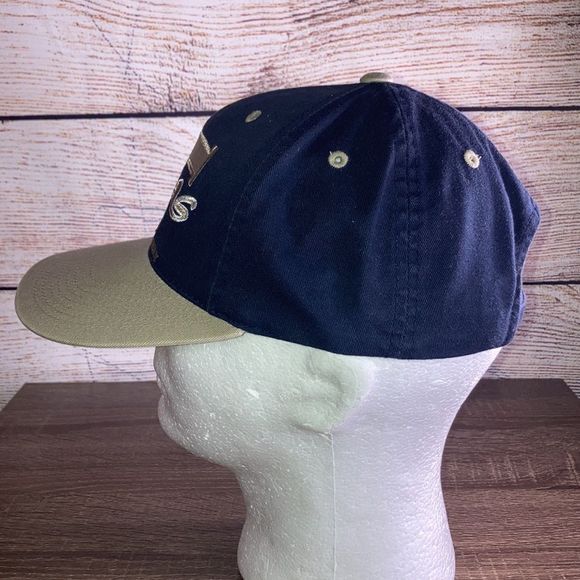 Mens Vintage Texas Motor Speedway SnapBack Blue & Tan - Picture 2 of 9